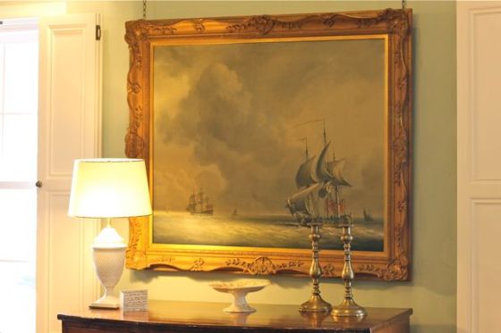 Antique painting at Chantecleer Antiques, Dorking, Surrey